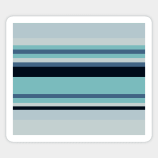 Blissful Blue Stripes Sticker